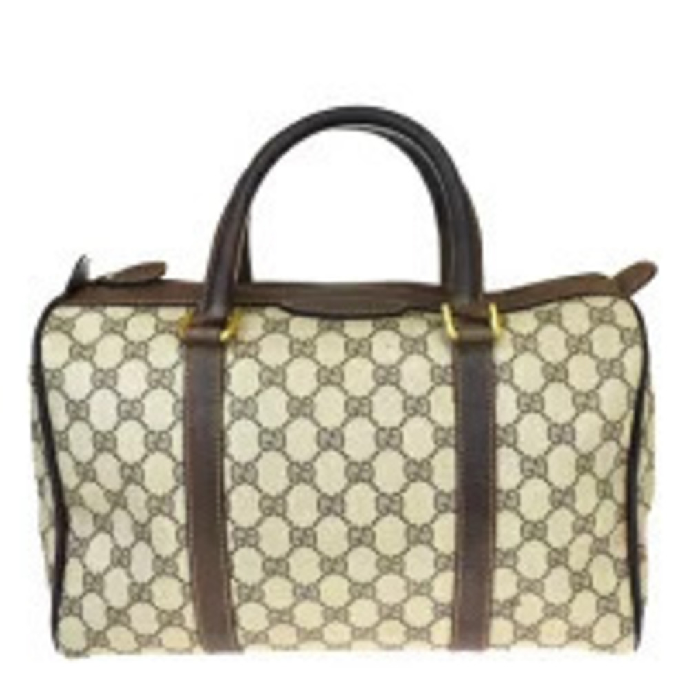 Gucci Handbag GG Brown Leather